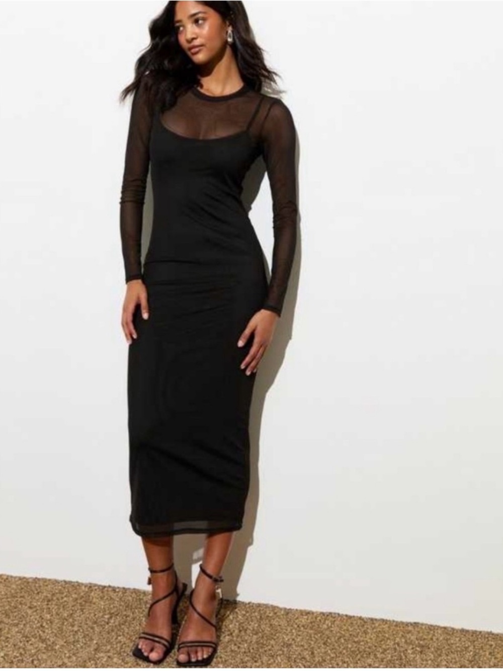 Gianni Bini Women’s Mesh Dress in Black